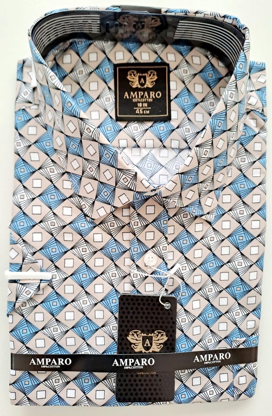 Chemise Amparo manche courte 100% coton - Chemise Belgium