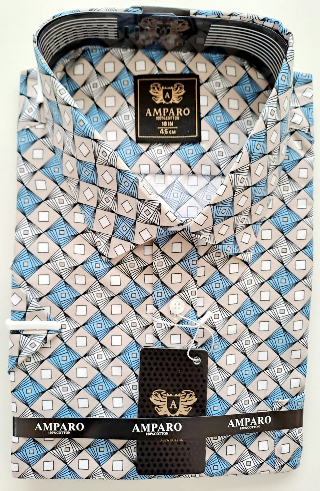 Chemise Amparo manche courte 100% coton - Chemise Belgium