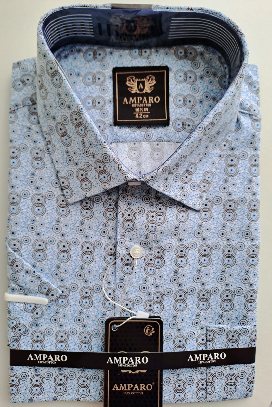 Chemise Amparo manche courte 100% coton - Chemise Belgium