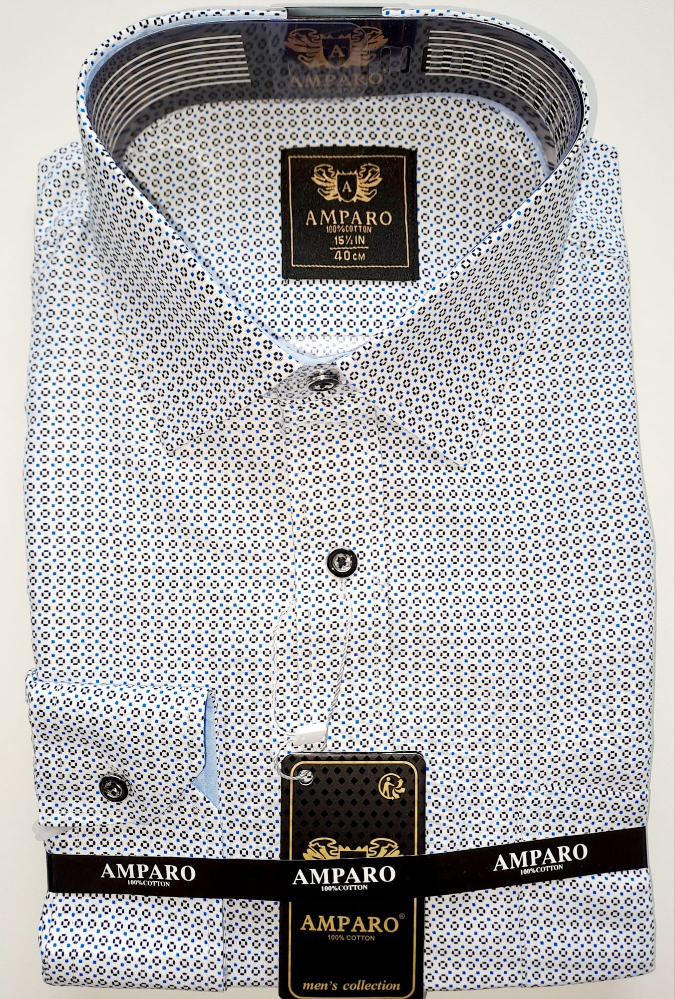 Chemise Amparo manche longue 100% cotton - Chemise Belgium
