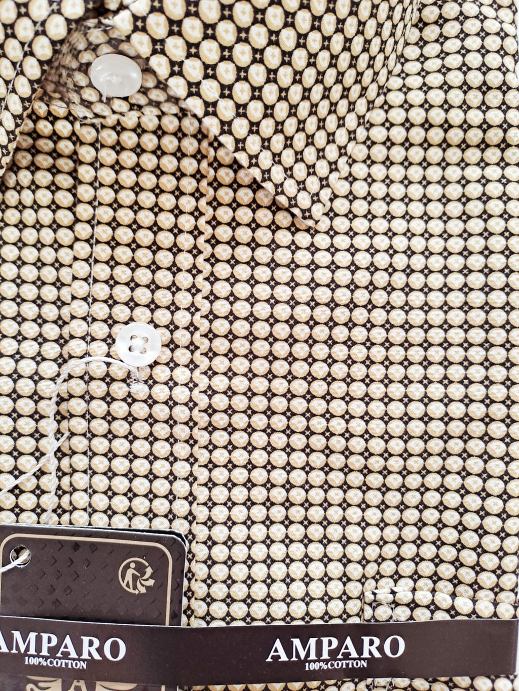 Chemise Amparo manche courte 100% coton - Chemise Belgium