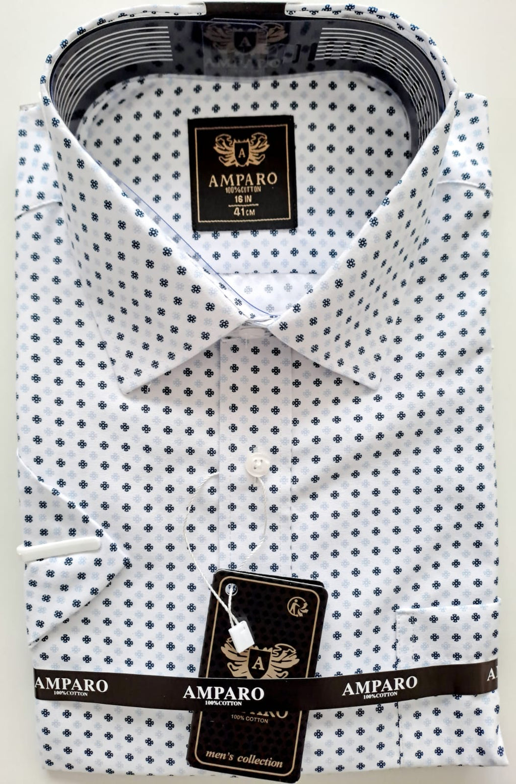 Chemise Amparo manche courte 100% coton - Chemise Belgium