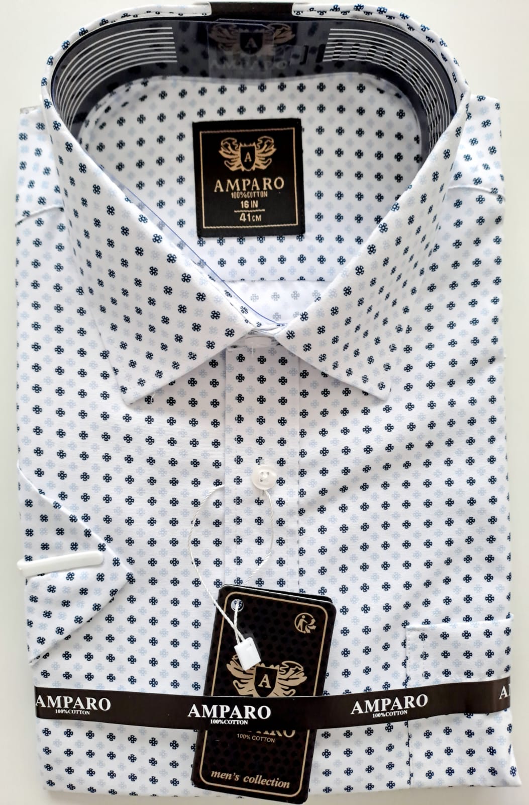 Chemise Amparo manche courte 100% coton - Chemise Belgium