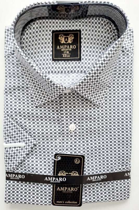 Chemise Amparo manche courte 100% coton - Chemise Belgium