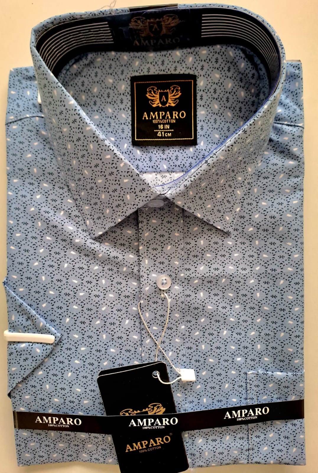 Chemise Amparo manche courte 100% coton - Chemise Belgium