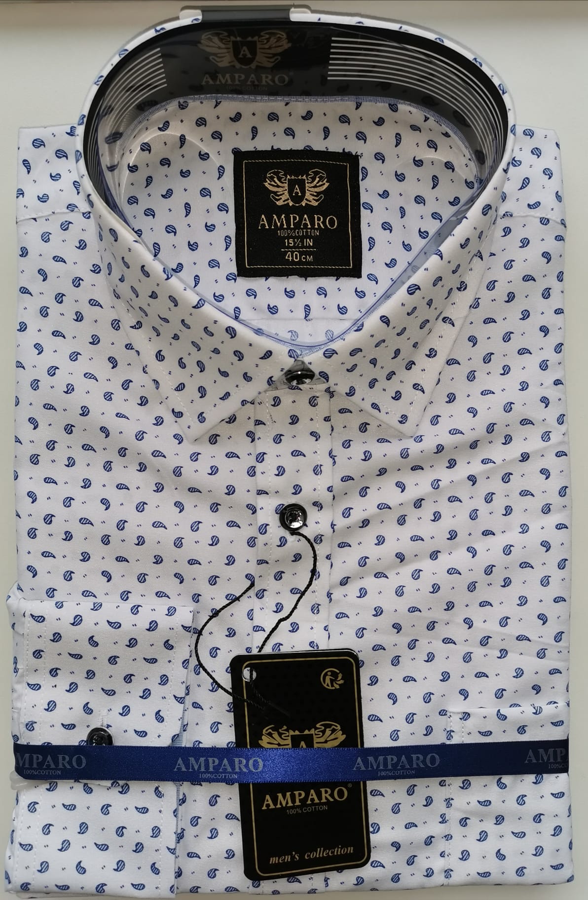 Chemise Amparo manche longue 100% cotton - Chemise Belgium