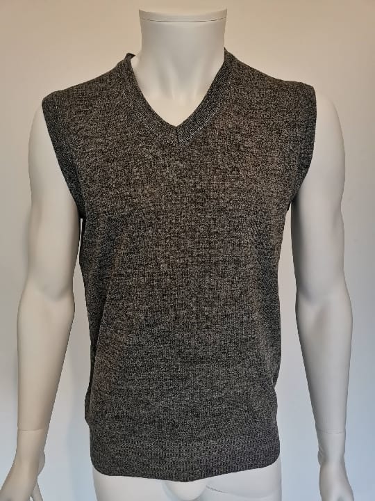 Pulls cols "V" débardeurs gris foncé - Chemise Belgium