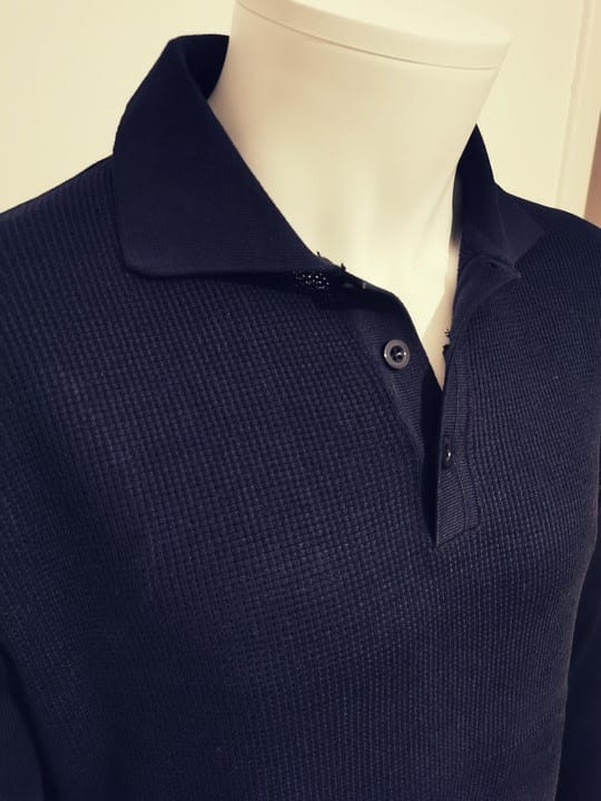 Cols polos uni bleu marine - Chemise Belgium