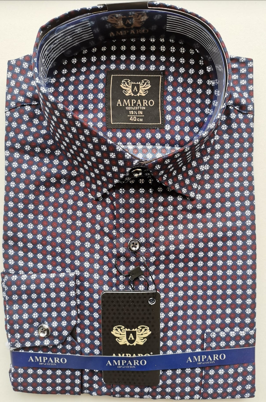 Chemise Amparo manche longue 100% cotton - Chemise Belgium