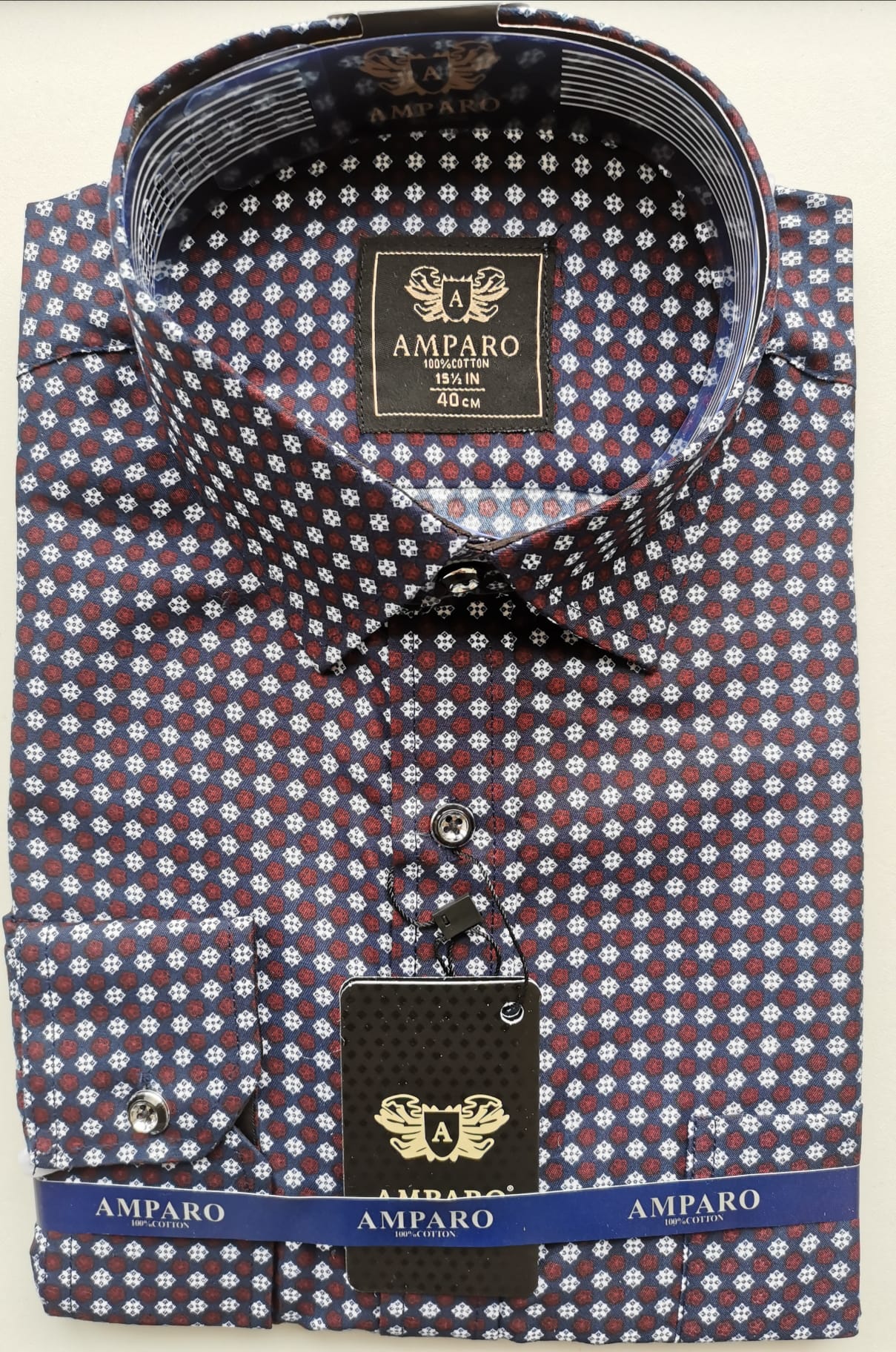 Chemise Amparo manche longue 100% cotton - Chemise Belgium