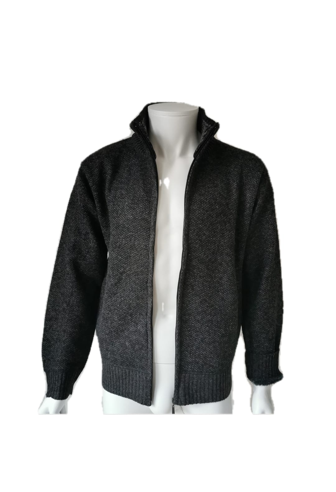 Gillet anthracite doublé avec velour à l'intérieur. - Chemise Belgium