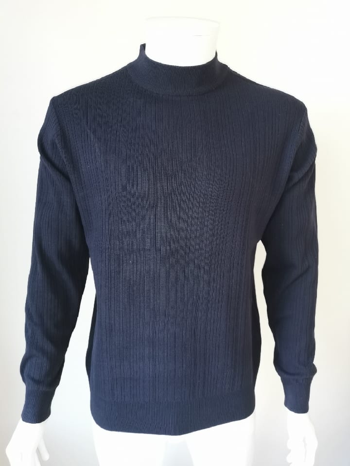 Pulls cols cheminée bleu - Chemise Belgium