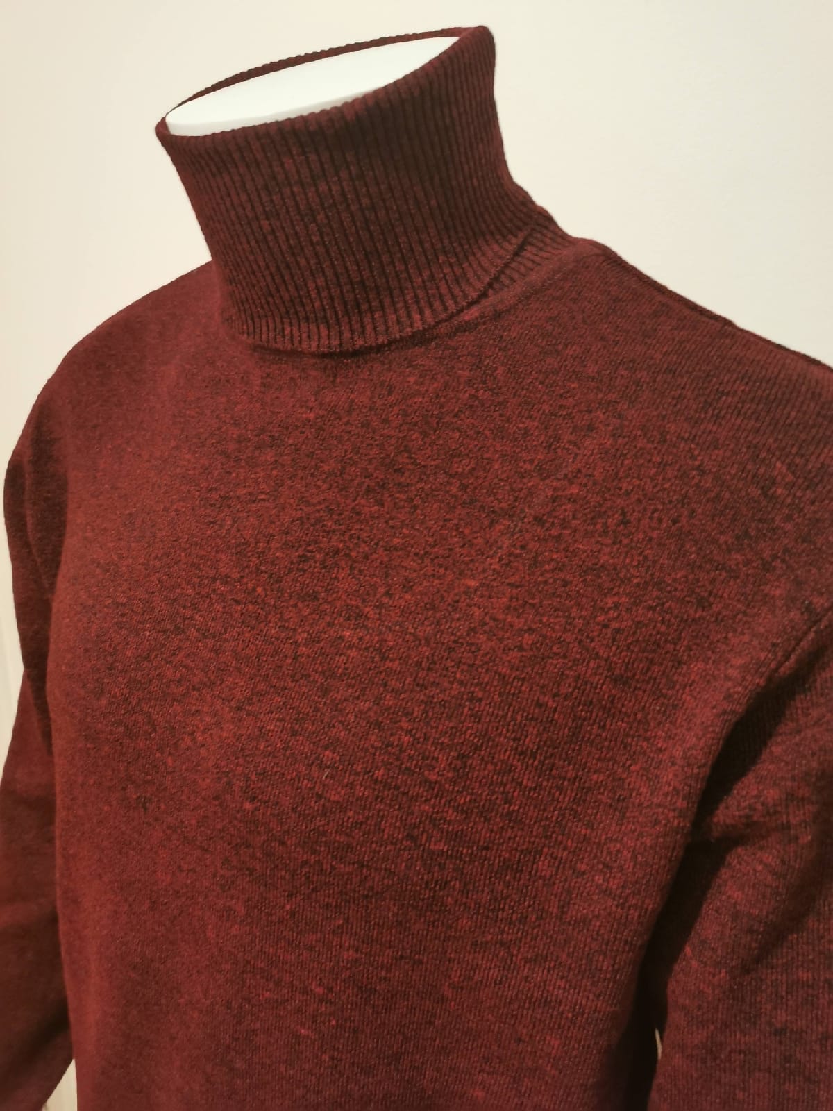 Pulls en cols montants bordeaux - Chemise Belgium