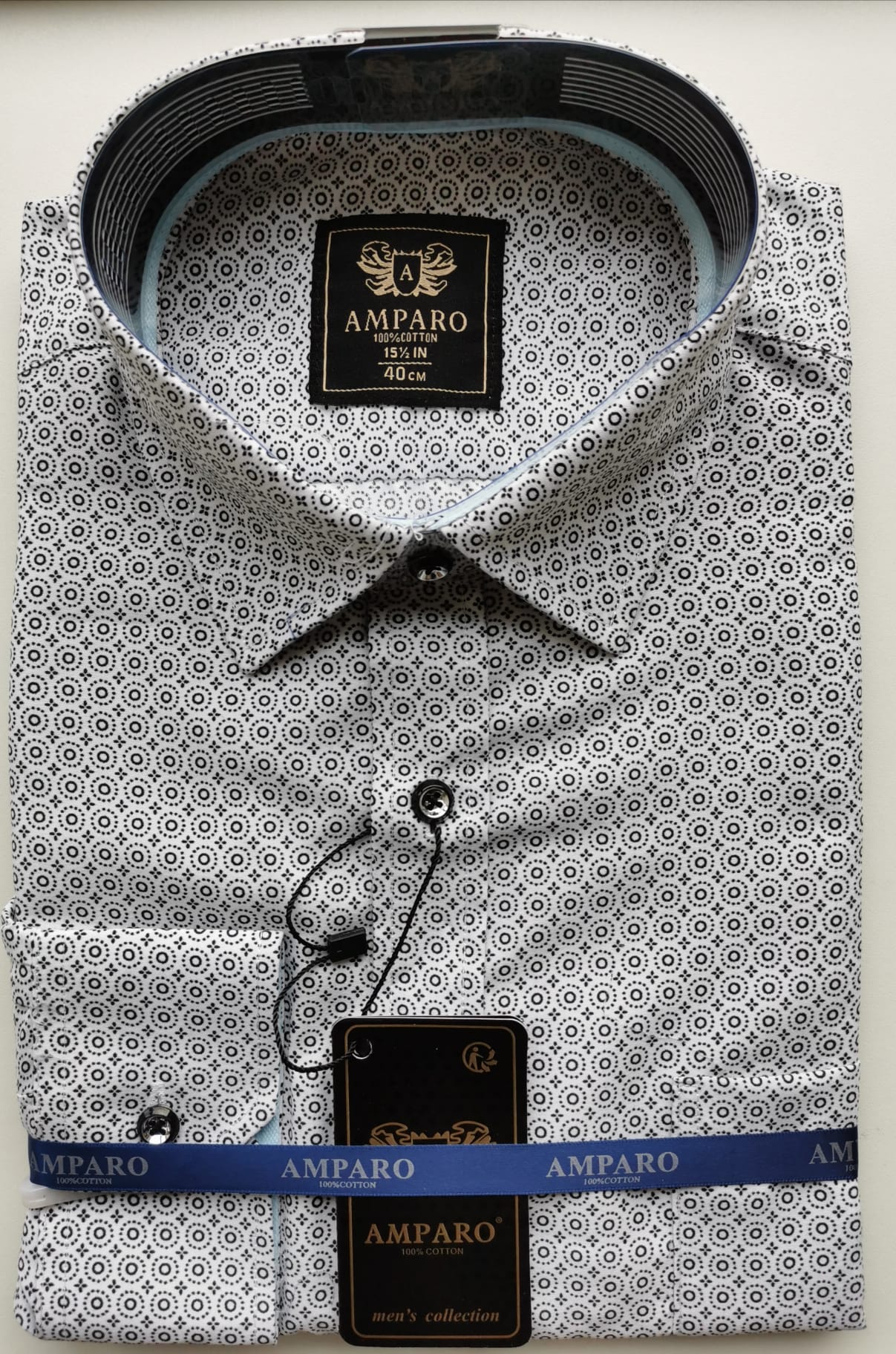 Chemise Amparo manche longue 100% cotton - Chemise Belgium