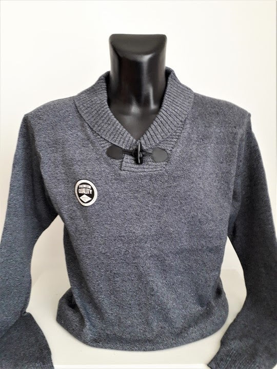 Pulls cols papillons gris - Chemise Belgium