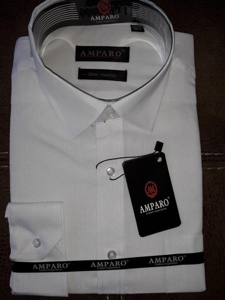 Chemise Amparo manche longue 100% cotton - Chemise Belgium