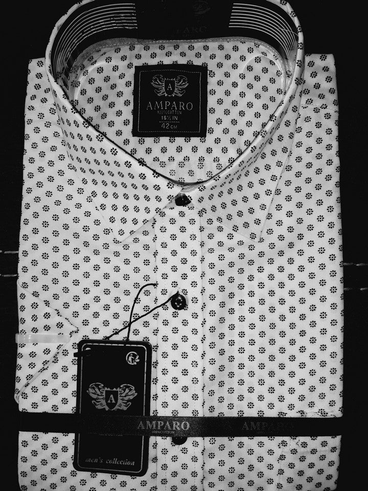 Chemise Amparo manche courte 100% coton. - Chemise Belgium