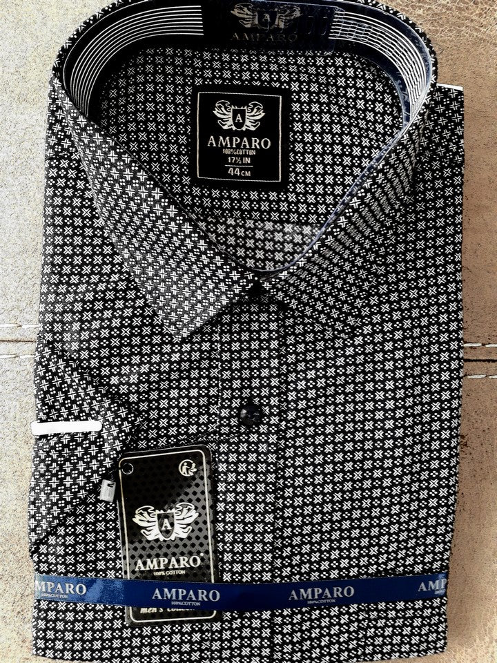 Chemise Amparo manche courte 100% coton. - Chemise Belgium