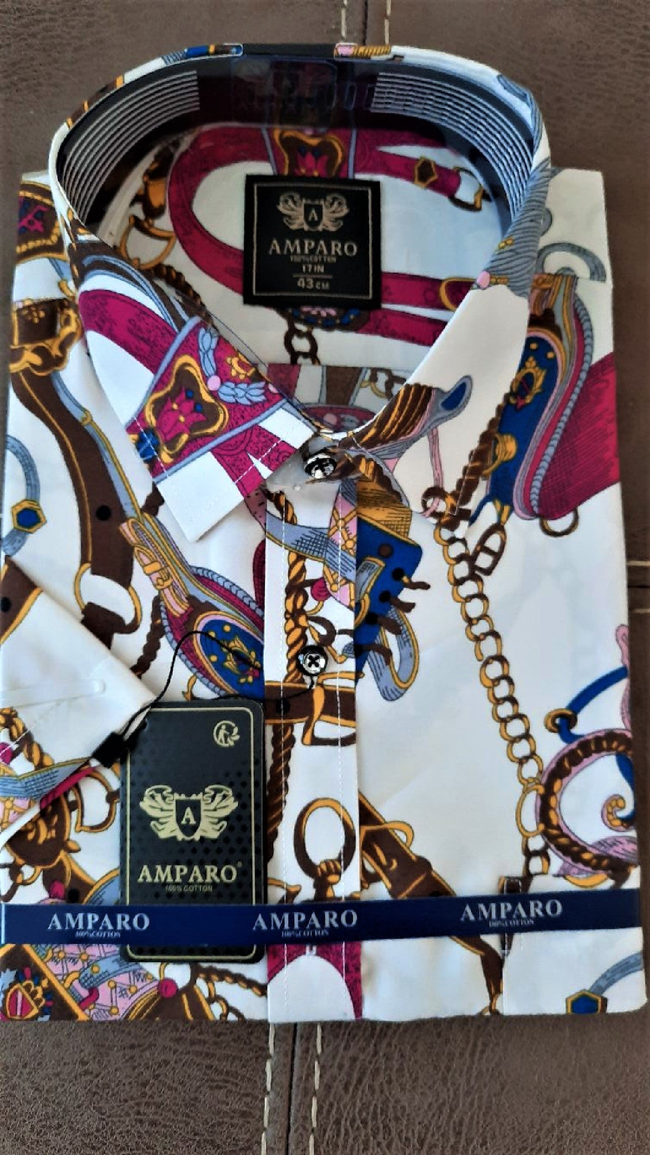 Chemise Amparo manche courte 100% coton. - Chemise Belgium