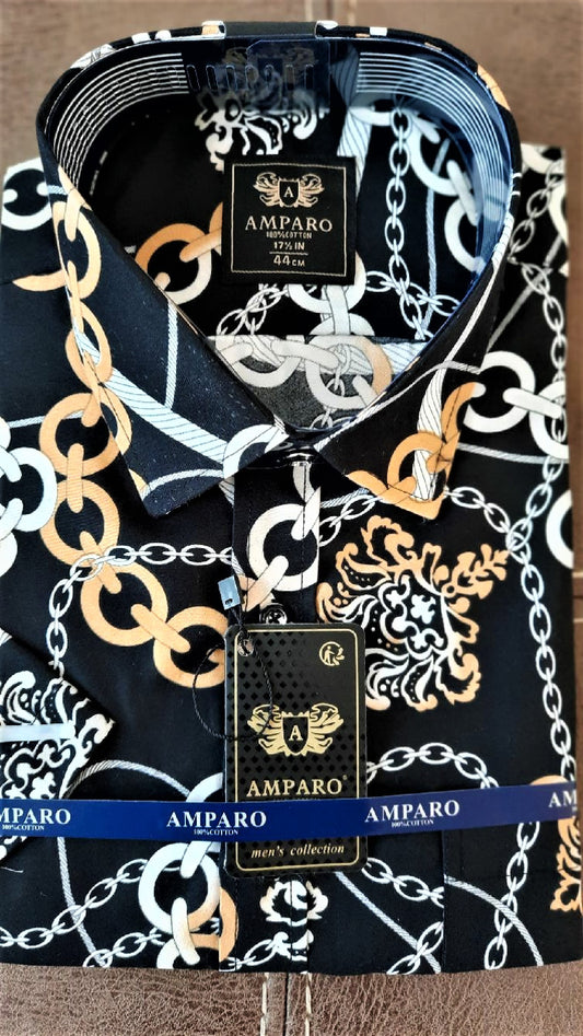 Chemise Amparo manche courte 100% coton. - Chemise Belgium