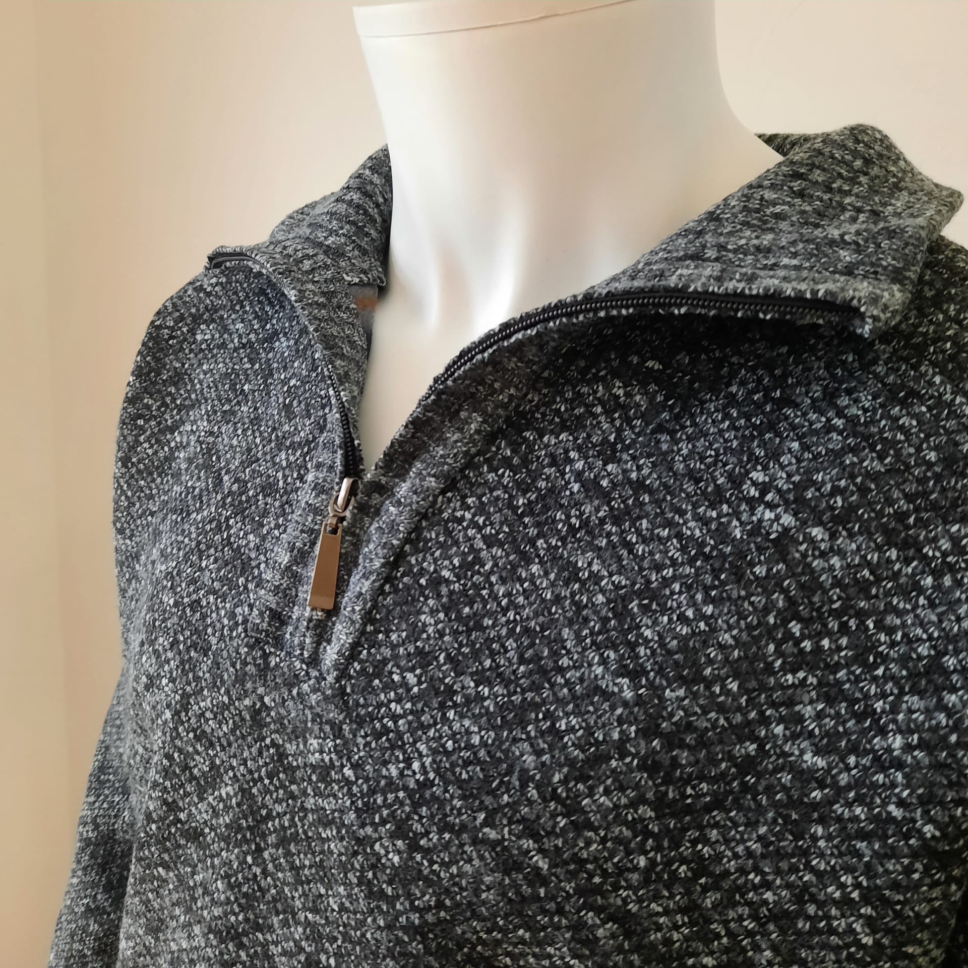 Pull demi tirette gris - Chemise Belgium