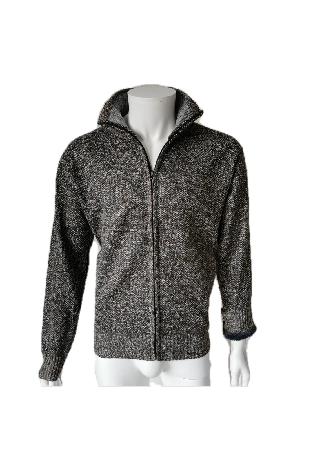 Gillet gris doublé en velour à l'intérieur. - Chemise Belgium