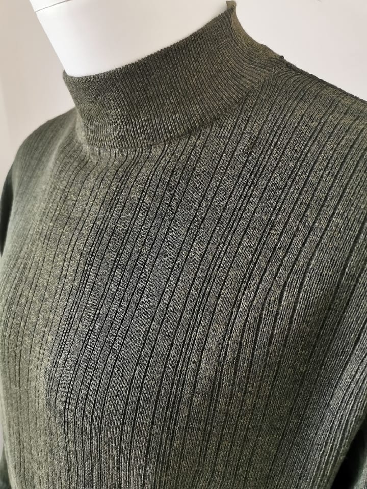 Pulls cols cheminée khaki - Chemise Belgium