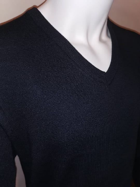Pulls Cols "V" bleu marine - Chemise Belgium