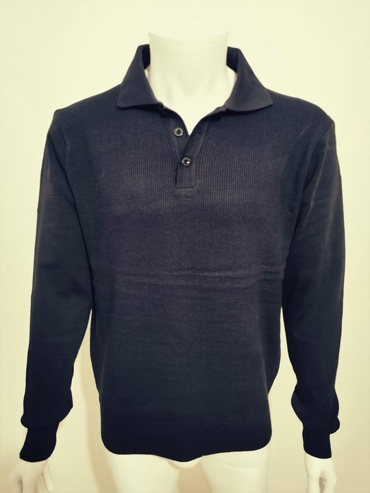 Cols polos uni bleu marine - Chemise Belgium