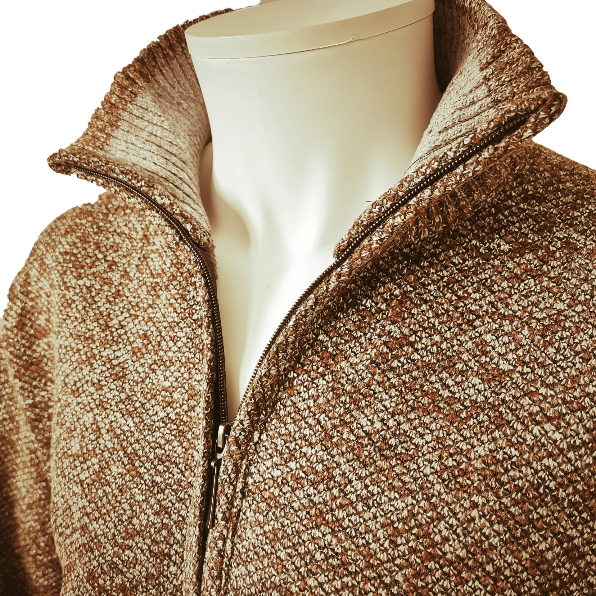 Gillet beige doublé avec velour à l'intérieur. - Chemise Belgium
