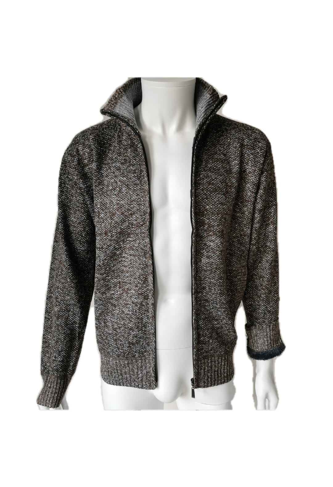 Gillet gris doublé en velour à l'intérieur. - Chemise Belgium