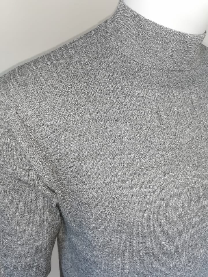 Pulls cols cheminée gris clair - Chemise Belgium