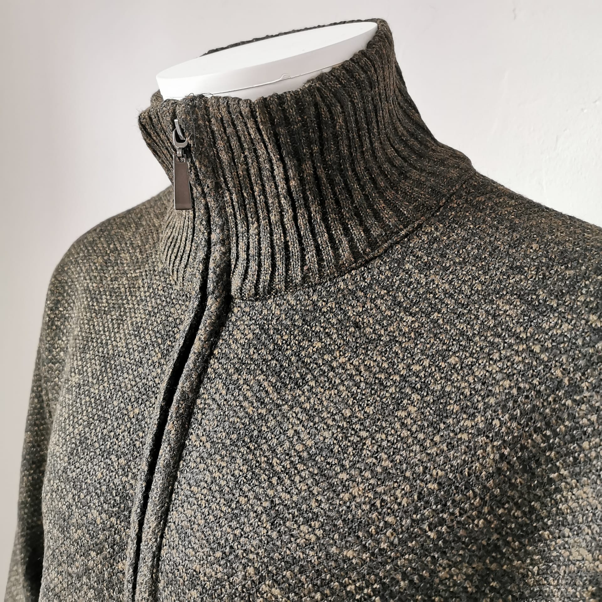 Gillet khaki doublé en velour à l'intérieur - Chemise Belgium
