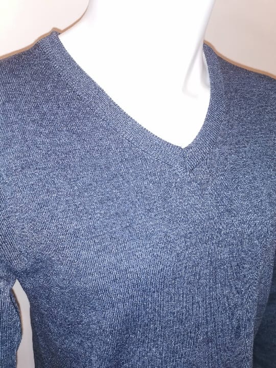 Pulls Cols "V" bleu jeans - Chemise Belgium