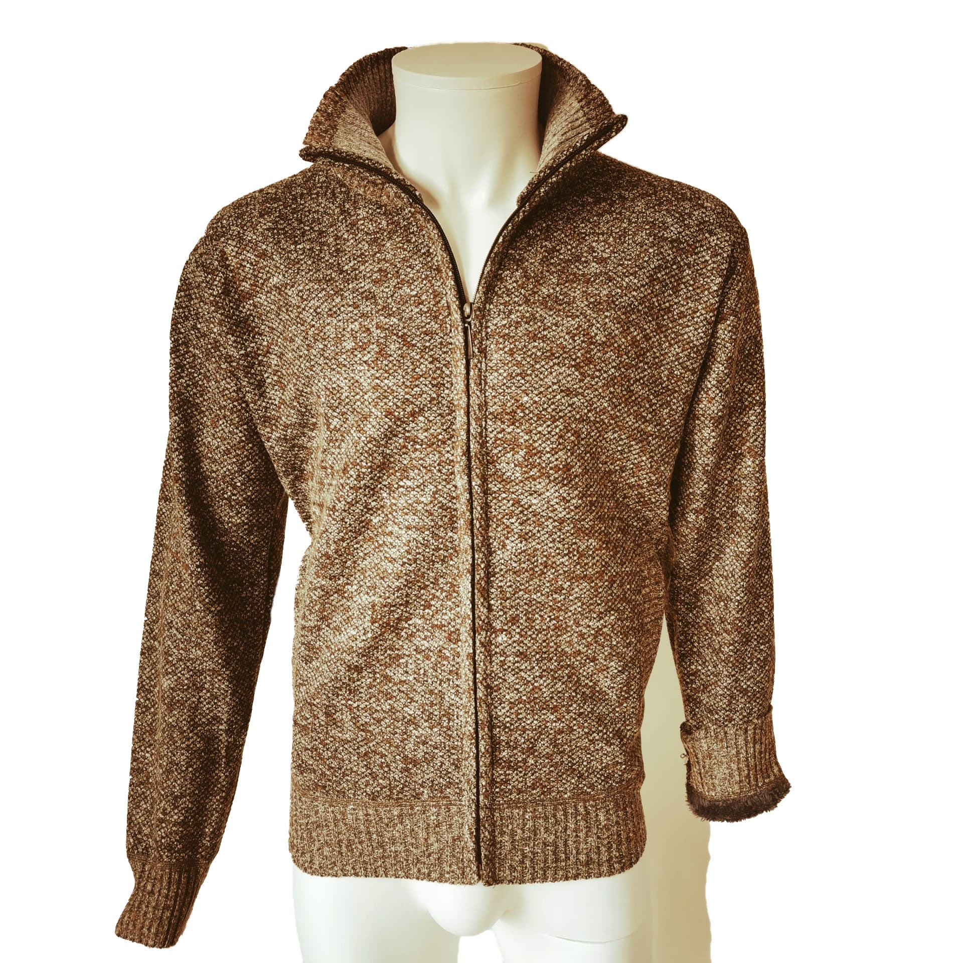 Gillet beige doublé avec velour à l'intérieur. - Chemise Belgium