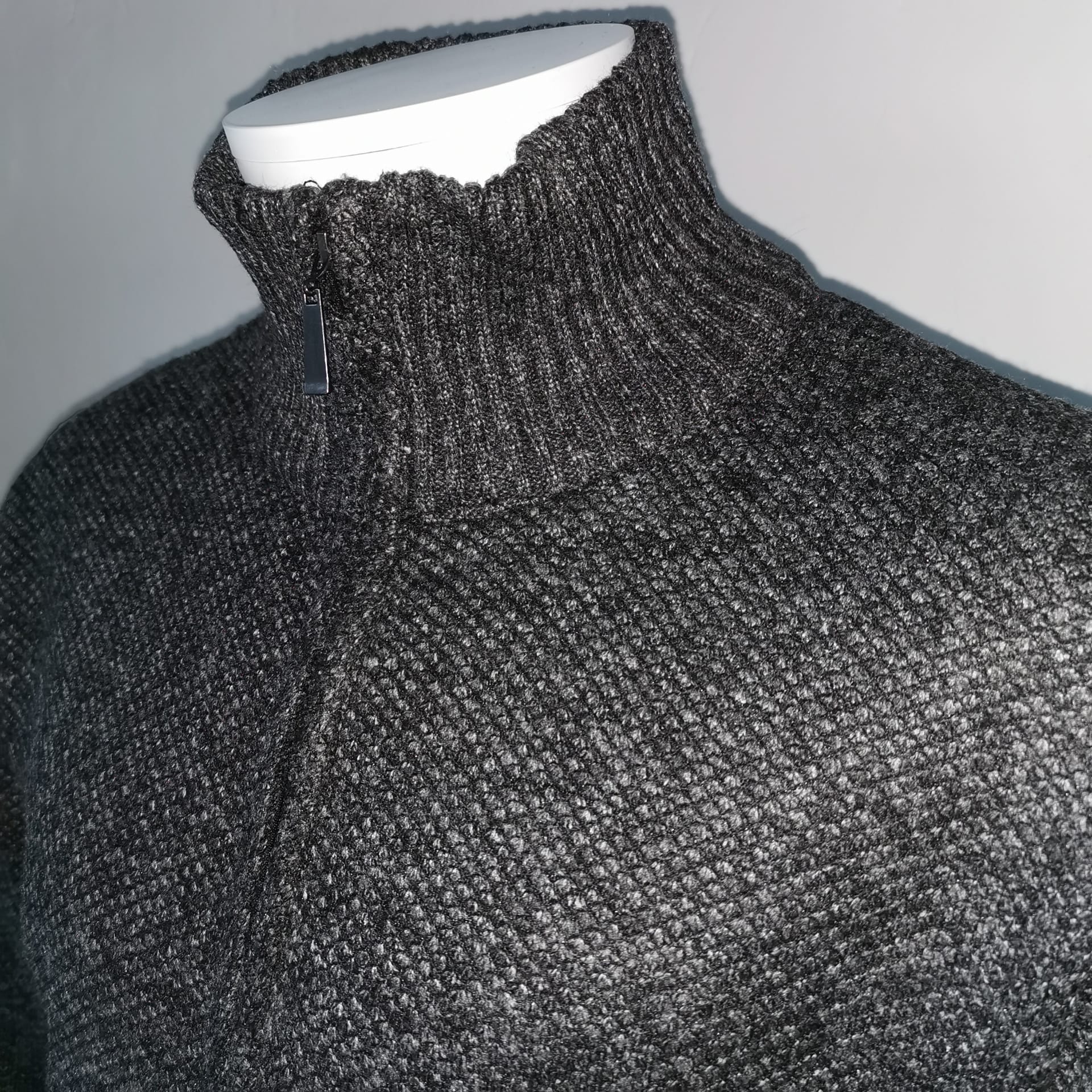 Gillet anthracite doublé avec velour à l'intérieur. - Chemise Belgium