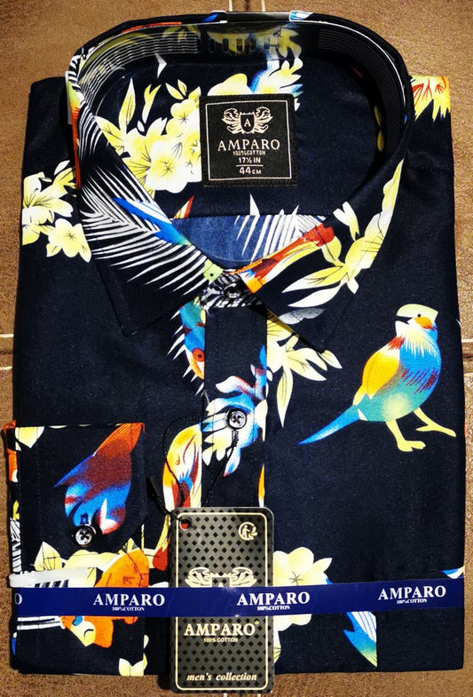 Chemise Amparo manche longue 100% cotton - Chemise Belgium