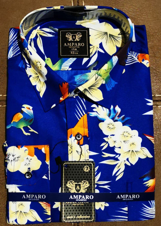 Chemise Amparo manche longue 100% cotton - Chemise Belgium