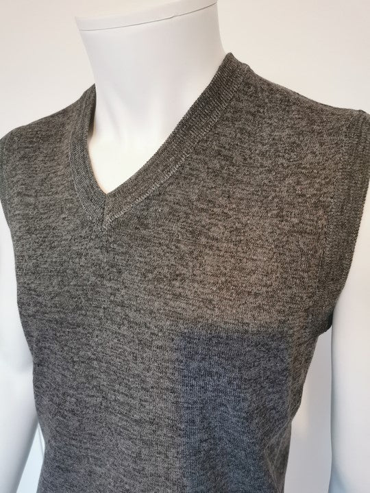 Pulls cols "V" débardeurs gris chiné - Chemise Belgium