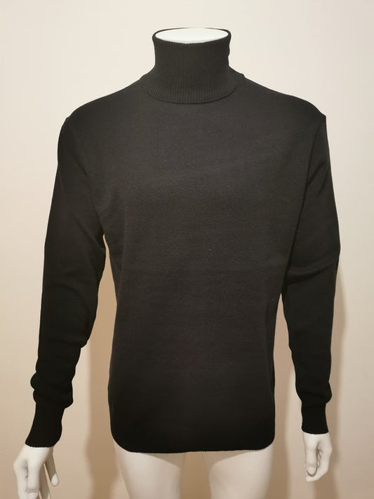 Pulls en cols montants bleu marine - Chemise Belgium